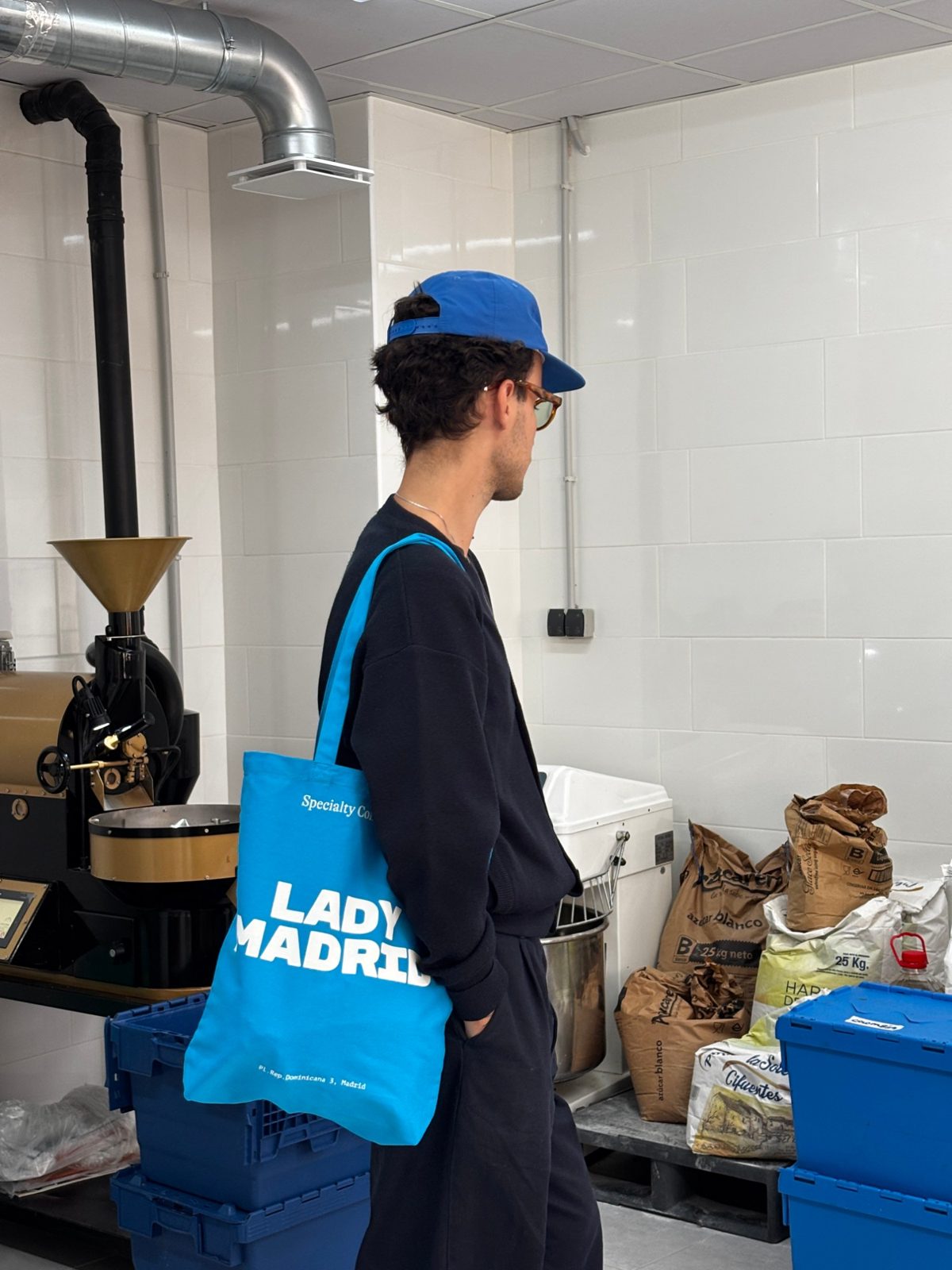 Tote bag Lady Madrid azul
